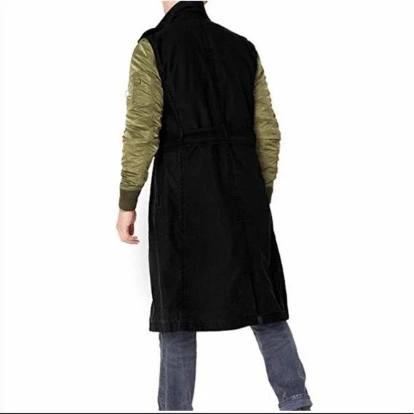 Alpha Industries Mackinaw M-65 Black Cotton Khaki Green Nylon Mens